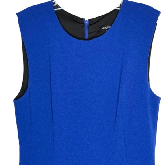 41 Hawthorn Royal Blue/Black Fit/Flare Knit Dress - M - Picture 4 of 10